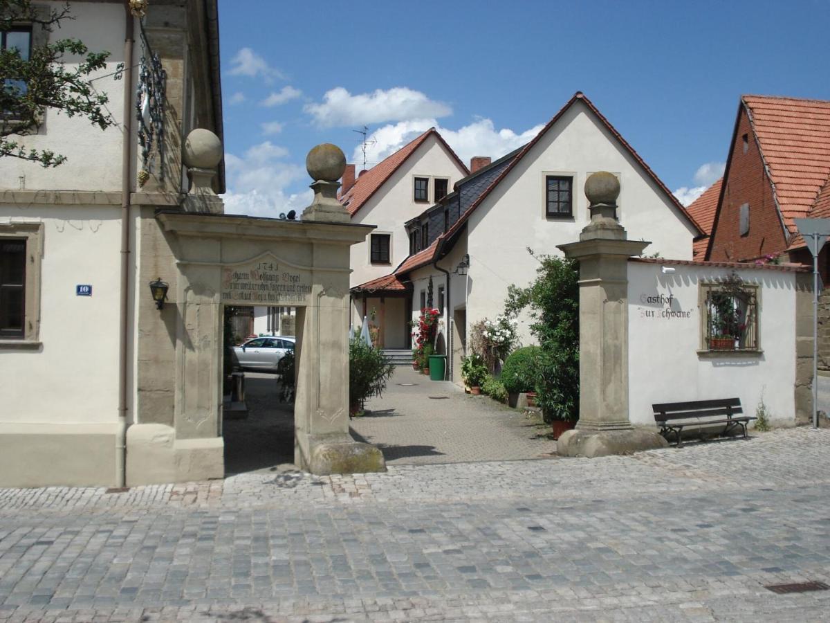 Gasthof Zur Schwane Abtswind Esterno foto
