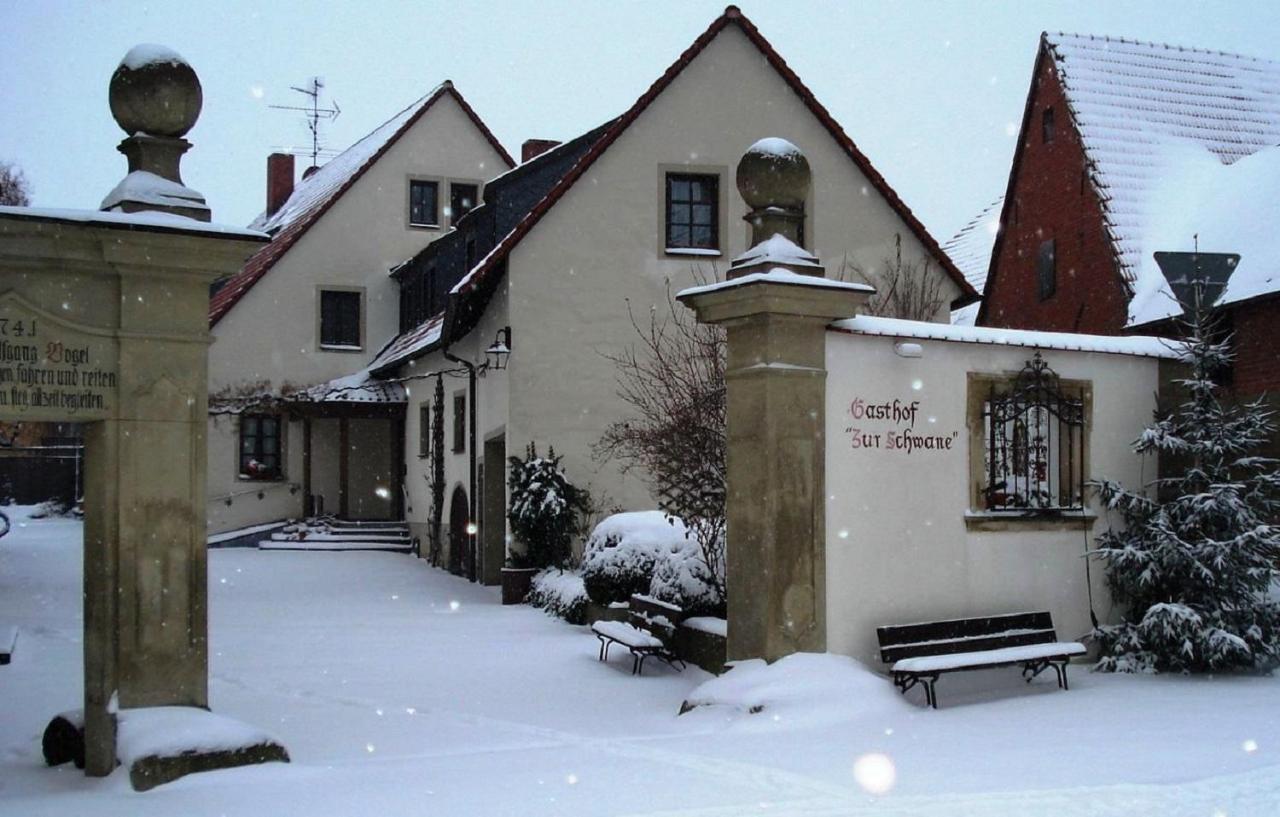 Gasthof Zur Schwane Abtswind Esterno foto