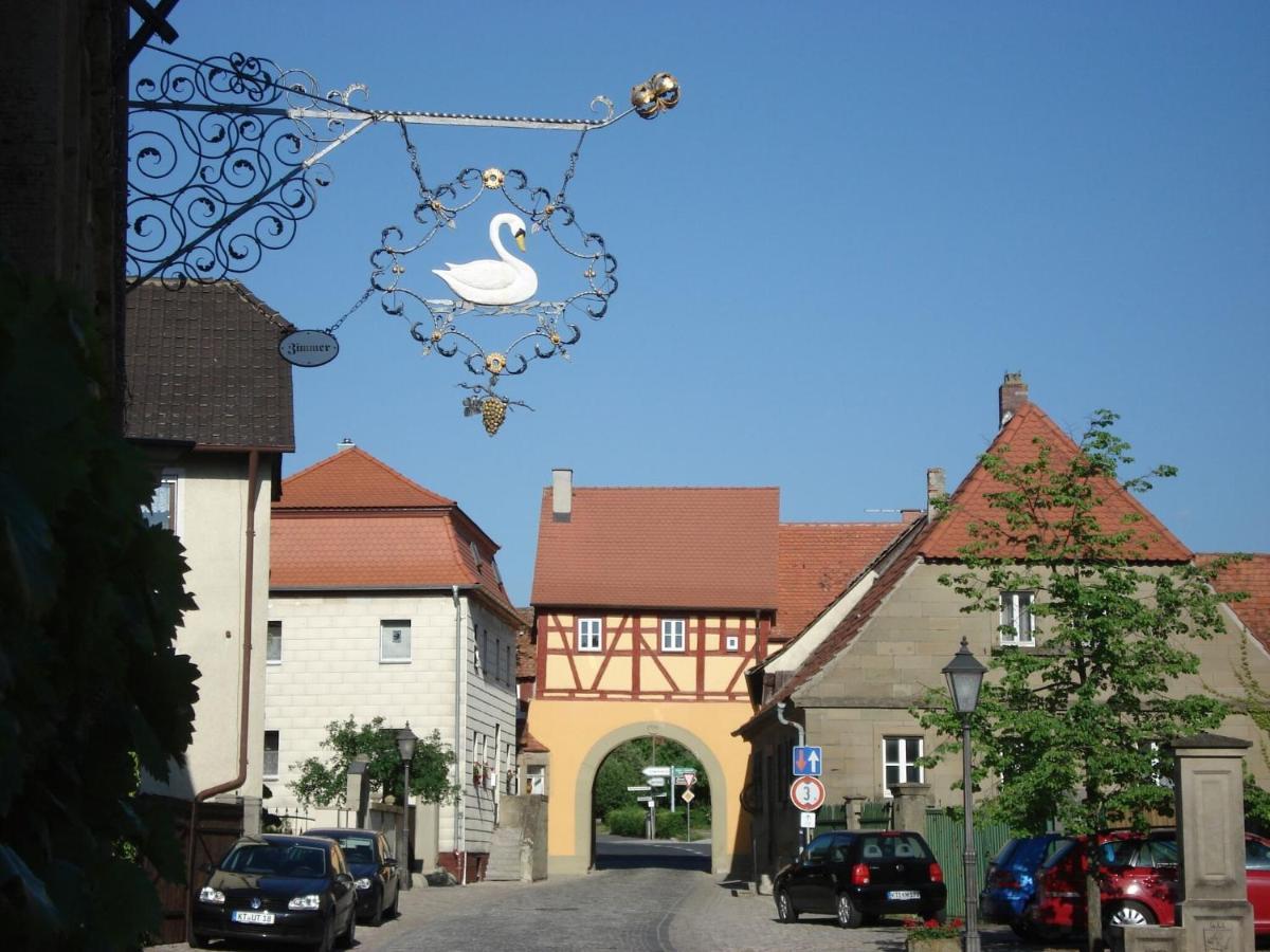 Gasthof Zur Schwane Abtswind Esterno foto